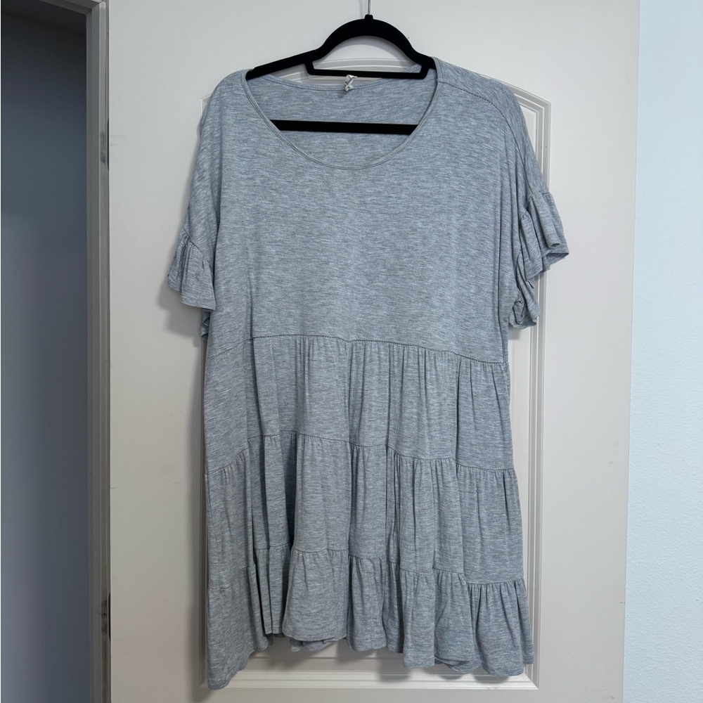 Beeson River Light Gray Tunic Top